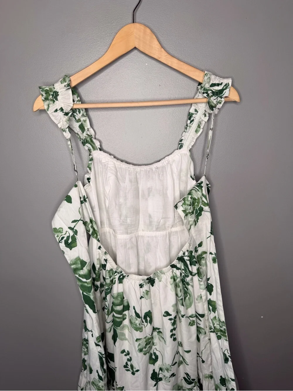 Abercrombie & Fitch Bow Back Poplin Maxi Dress